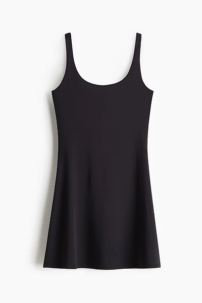 Sleeveless Microfiber Dress
