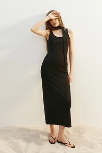Bodycon Dress with Scarf