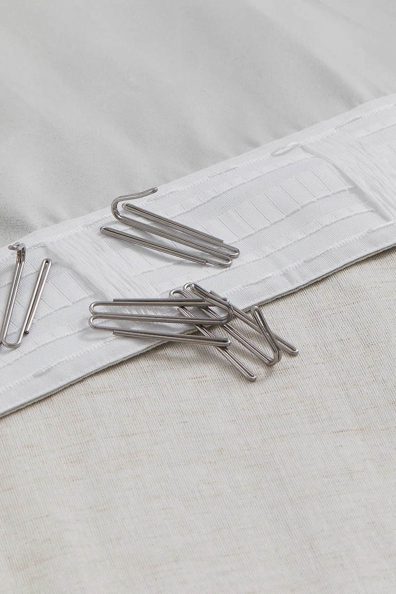 Lot de 1 large rideau occultant en lyocell mélangé