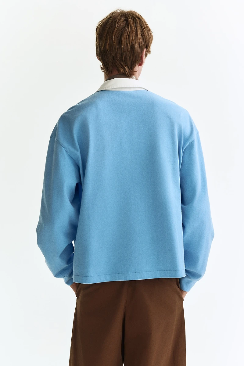 Loose-Fit Cotton Polo Shirt