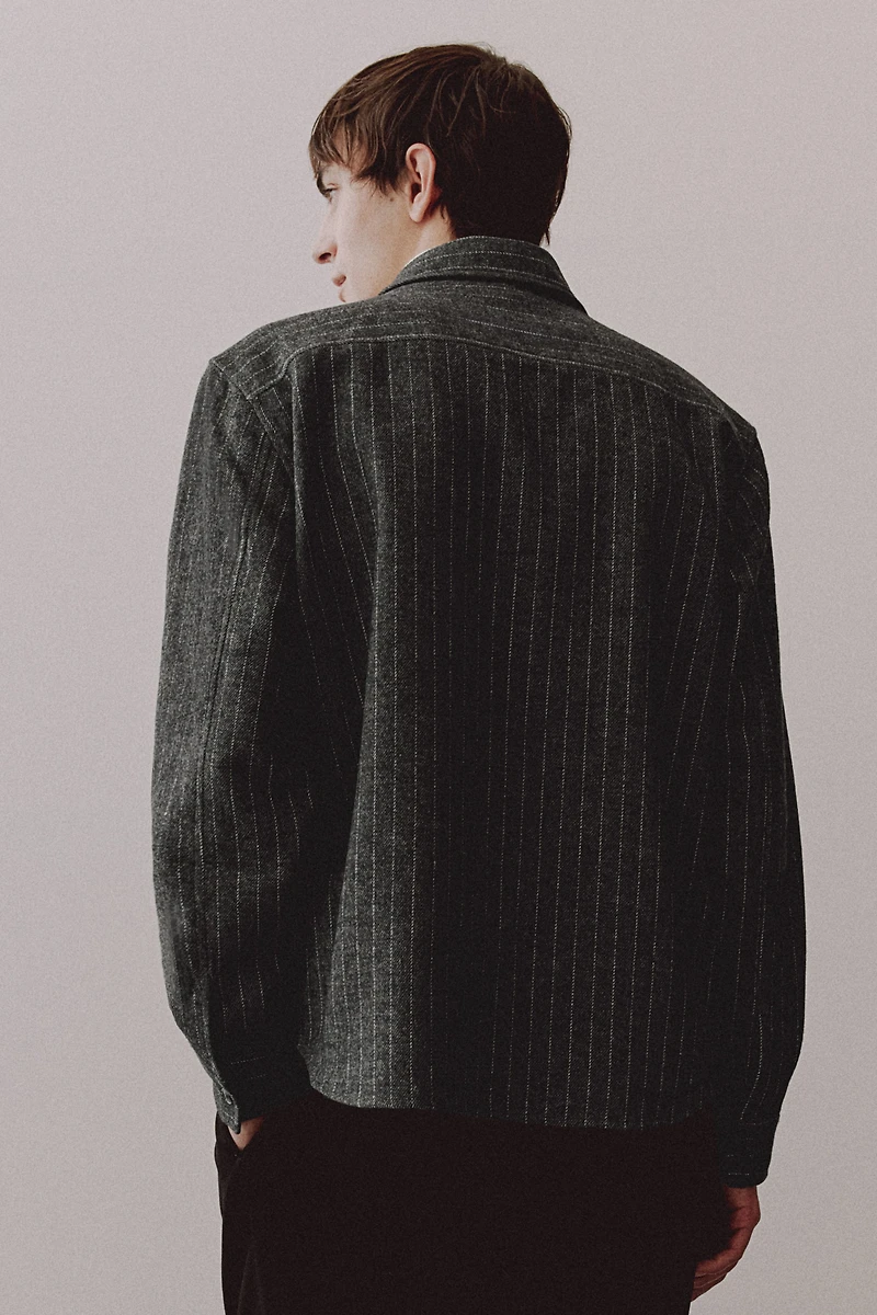 Regular Fit Felted Overshirt