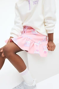 Flounce-Trimmed Skirt