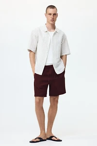 Relaxed-Fit Textured Shorts
