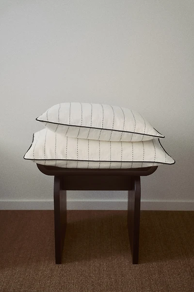Linen-Blend Cushion Cover