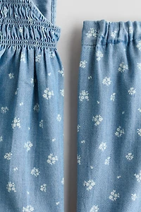 Ensemble 2 pièces en denim imprimé