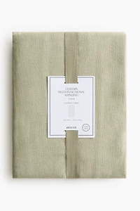 2-Pack Long Linen-Blend Curtain Panels