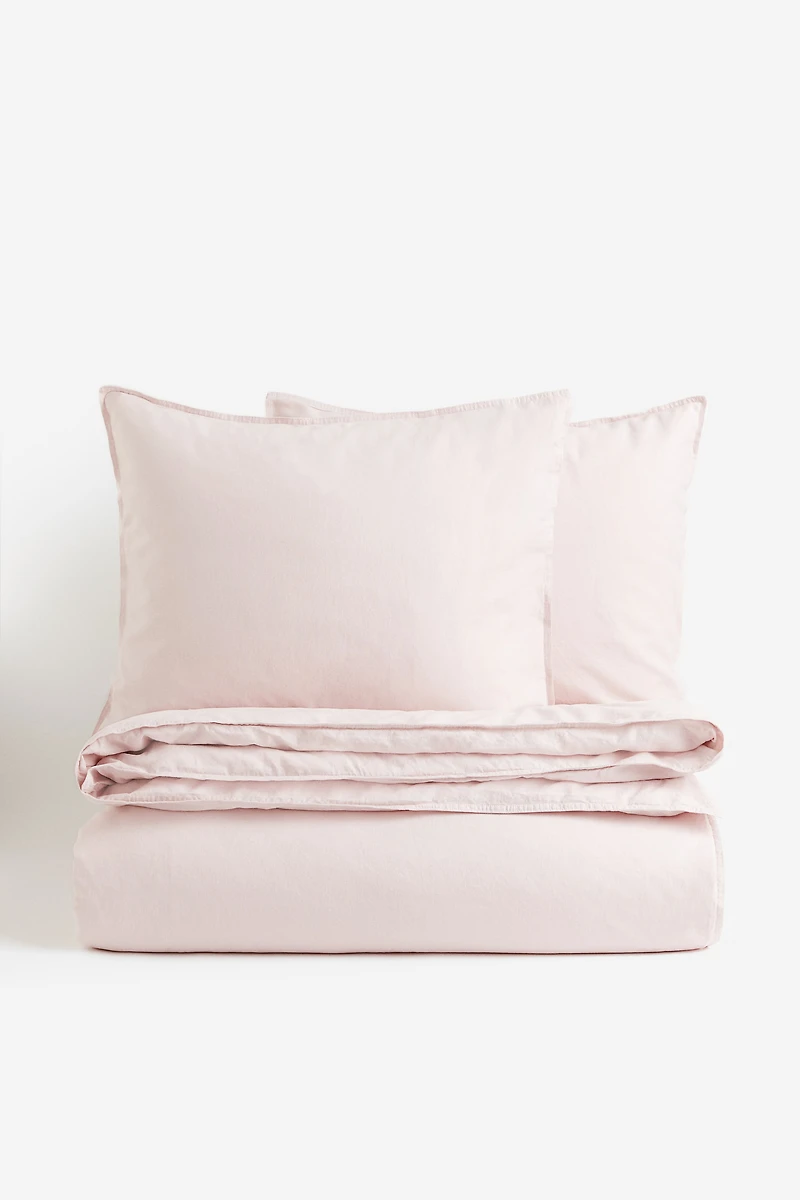 Linen-blend King/Queen Duvet Cover Set
