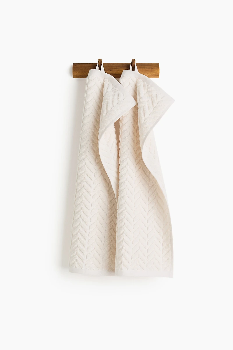 2-Pack Textured Guest Towels