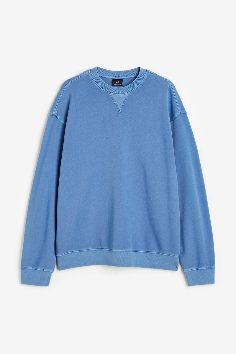 Relaxed Fit Washed-look Sweatshirt