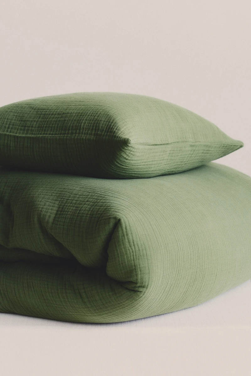 Muslin Twin Duvet Cover Set