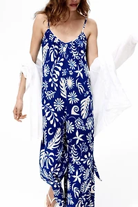 Tie-Belt Jumpsuit