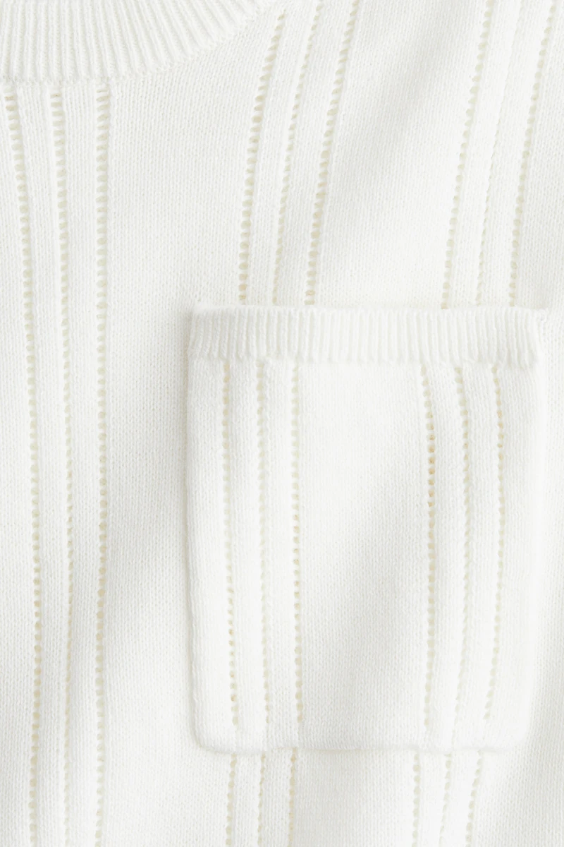 Textured-Knit Cotton T-Shirt