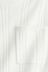 Textured-Knit Cotton T-Shirt