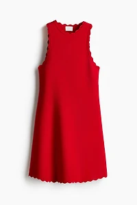 Scalloped Mini Dress