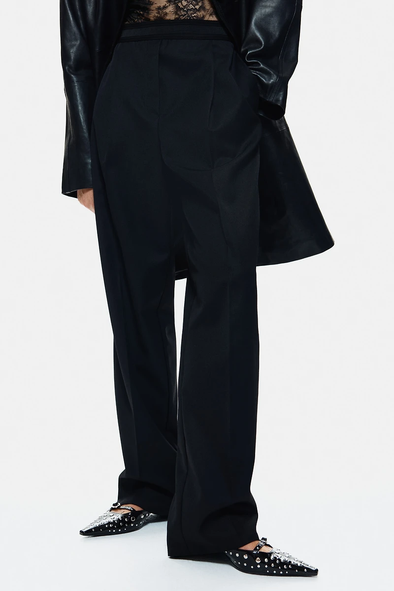 Pantalon en laine mélangée