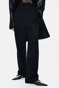 Pantalon en laine mélangée