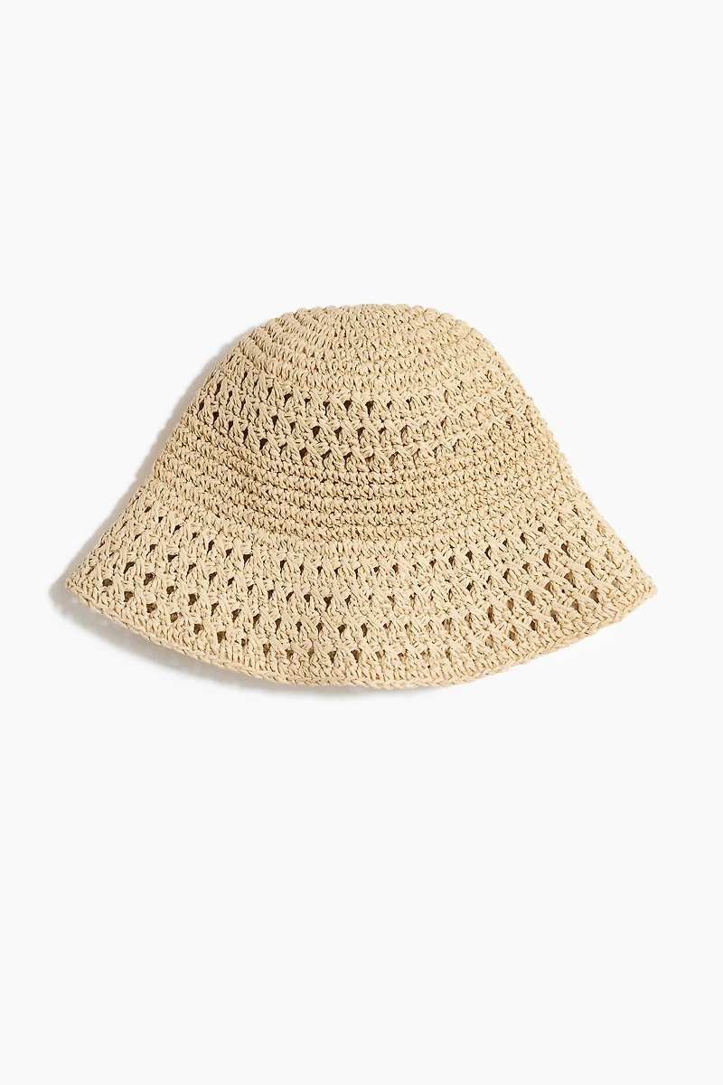 Handmade Straw Bucket Hat