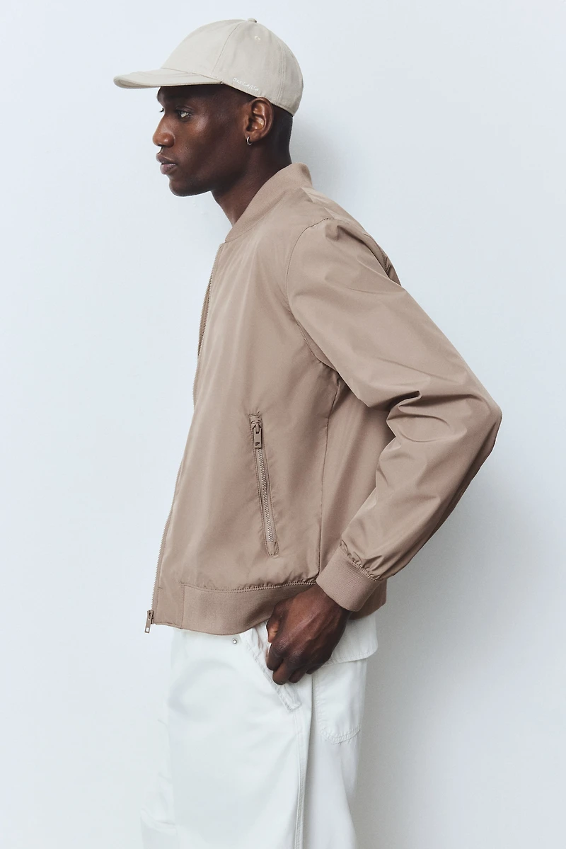 Regular-Fit Lightweight Bomber Jacket