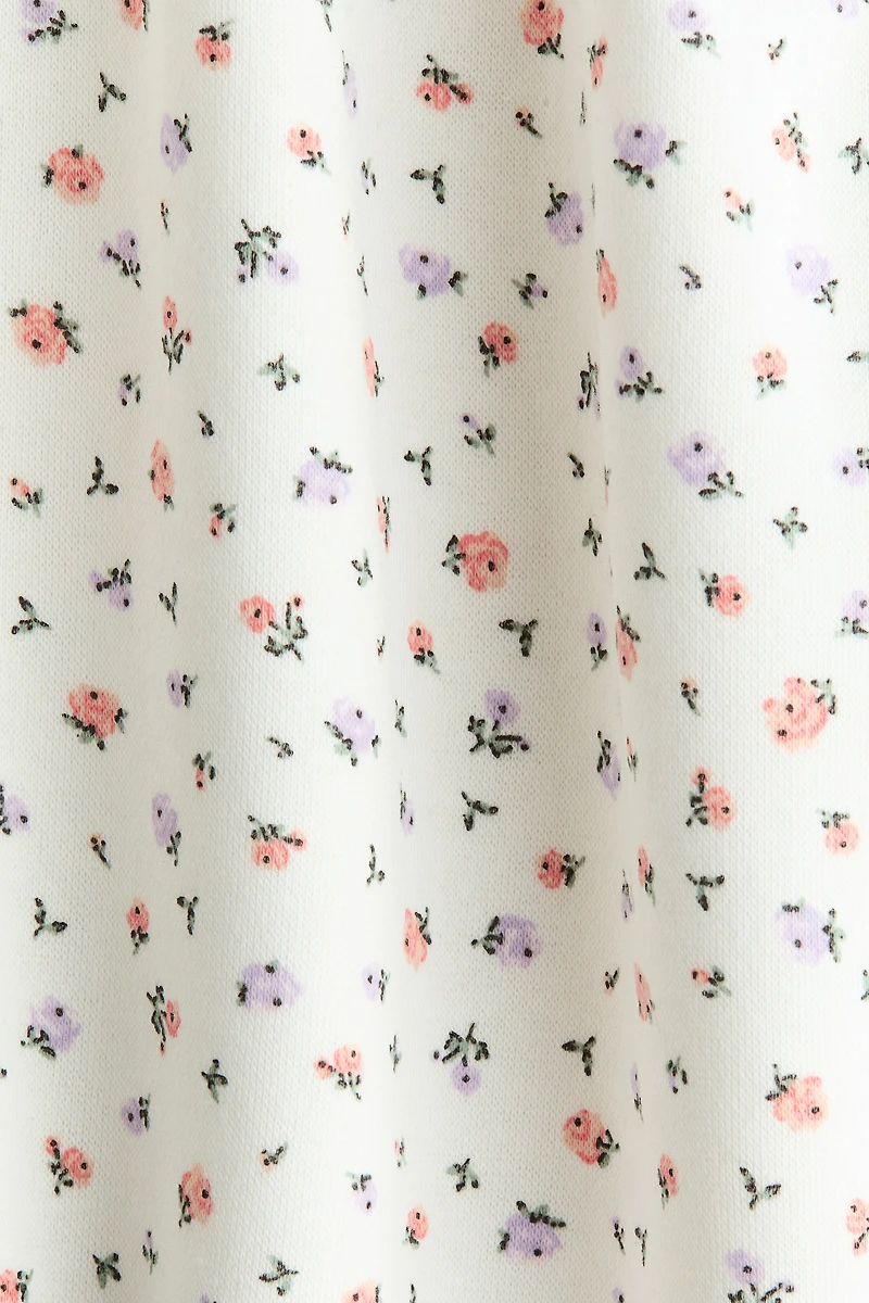 Patterned Sweatshirt Dress