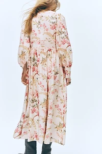 Button-Front Viscose-Blend Dress