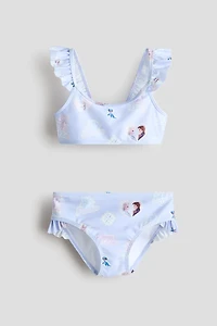 Flounced Printed Two-Piece Swimsuit