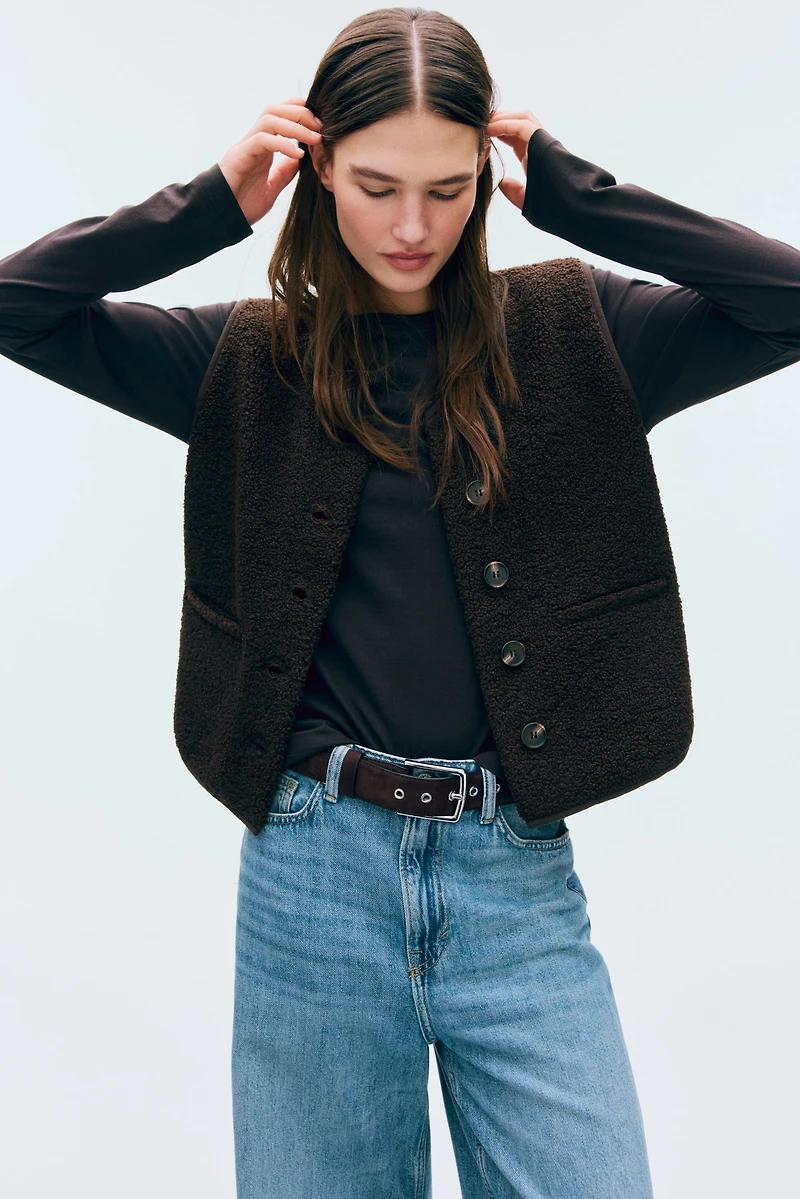 Veste sans manches en polar