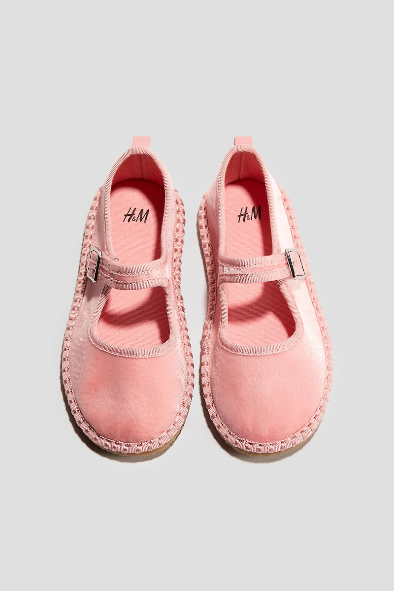 Velour Mary Janes