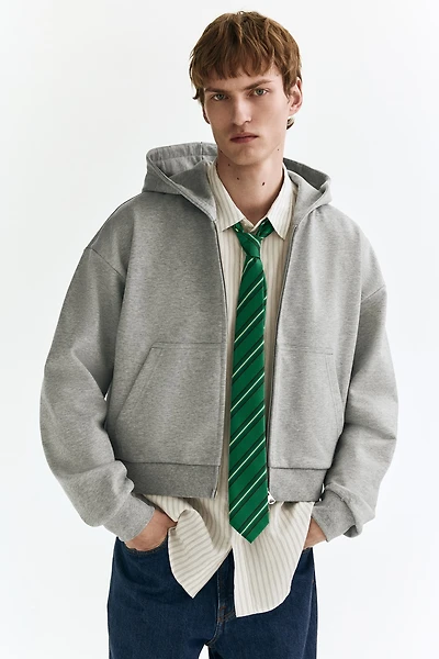 Oversized-Fit Hooded Jacket