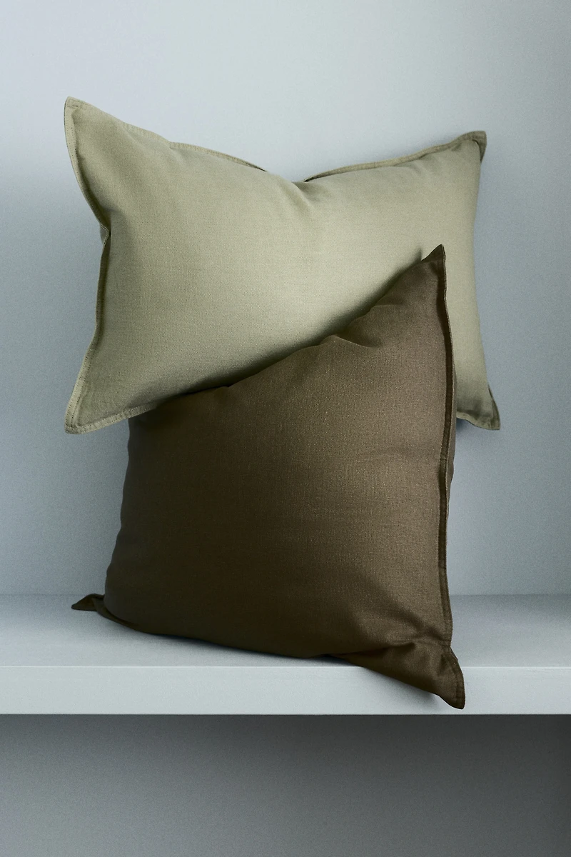 Linen-blend Cushion Cover