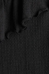 Flounced One-Shoulder Top