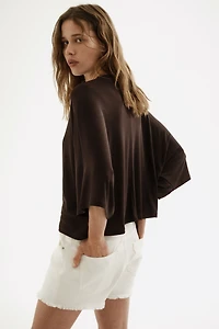 Batwing-Sleeved T-Shirt