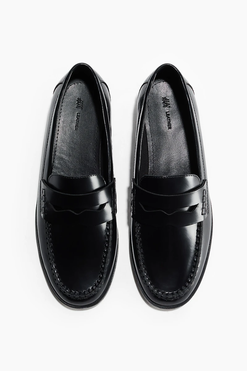 Mocassins en cuir