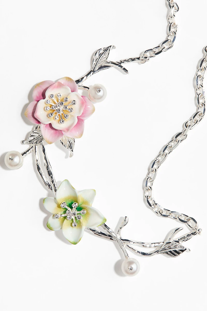 Flower-Detail Necklace
