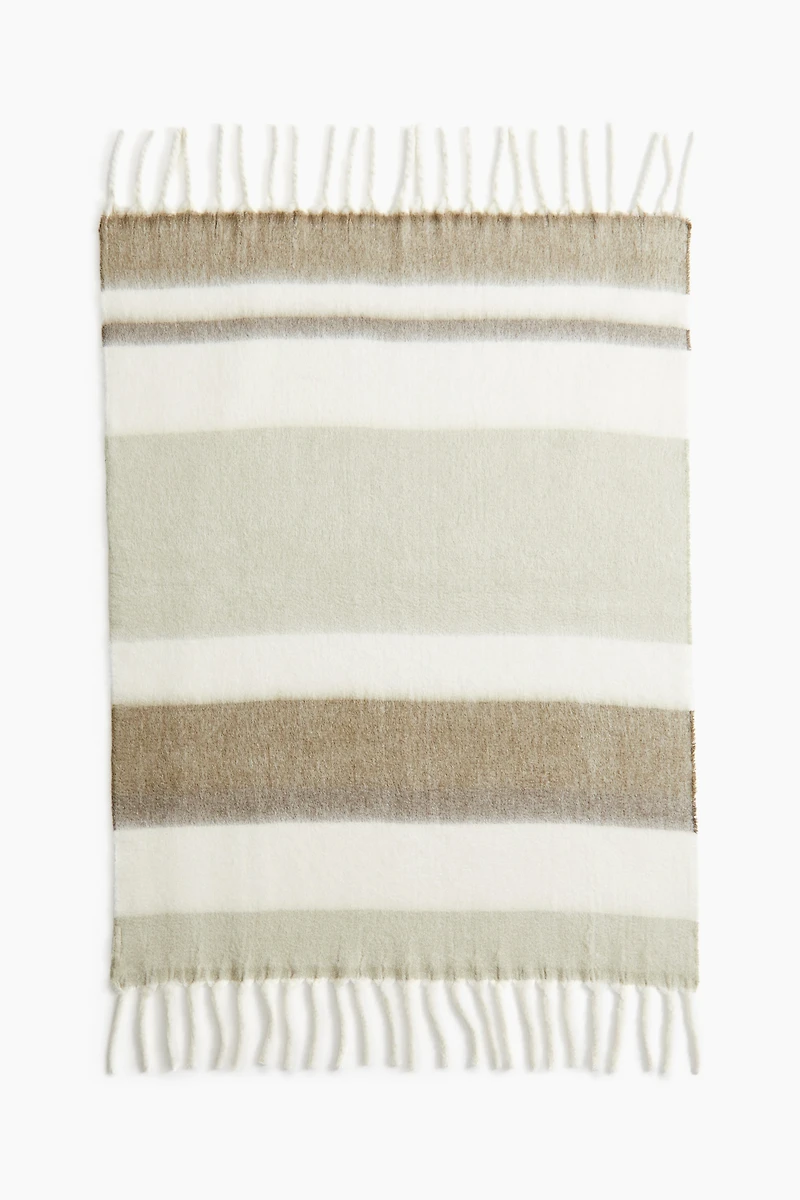 Patterned Wool-blend Throw