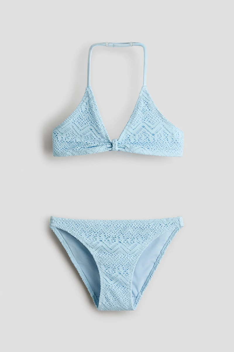 3-Piece Crochet-Look Swim Set