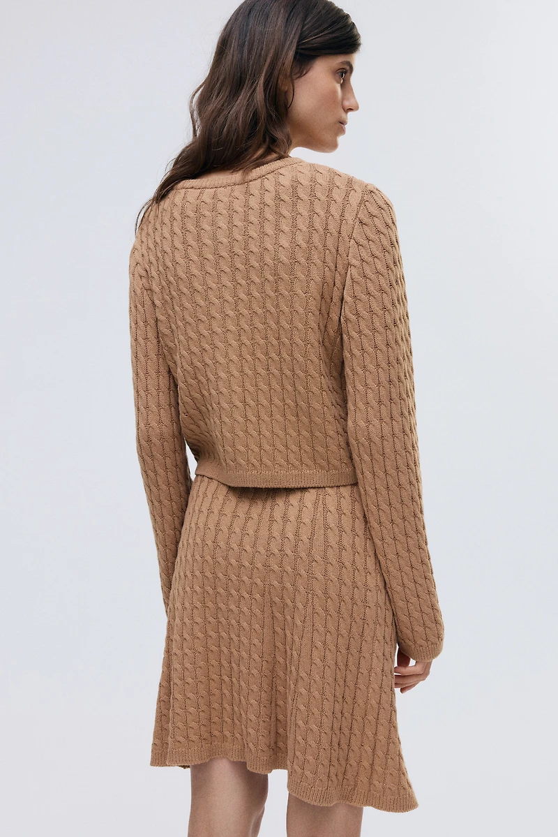 Ensemble MAMA 2 pièces en tricot torsadé