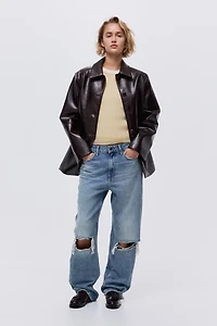 Jean droit taille haute