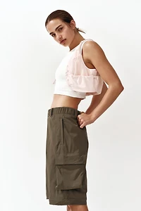 Barrel-Leg Convertible Pants