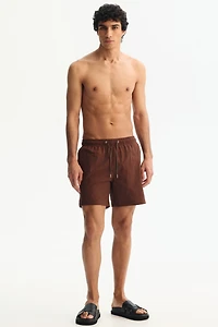 Seersucker swim shorts