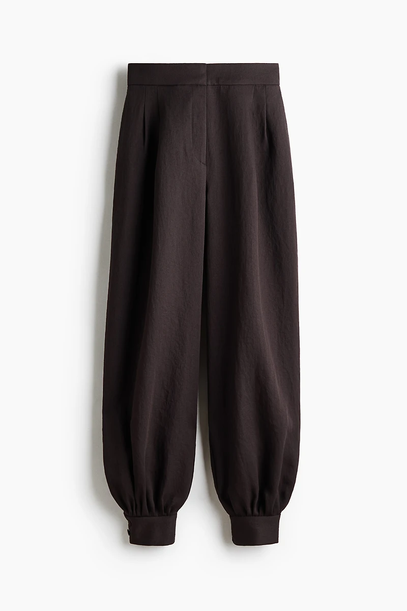 Pantalon en sergé avec jambes ballon