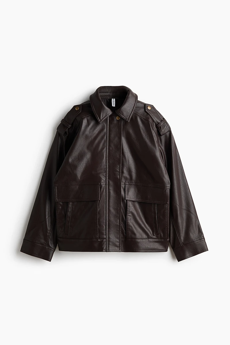 Coated Biker Jacket