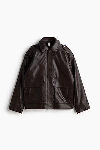 Coated Biker Jacket