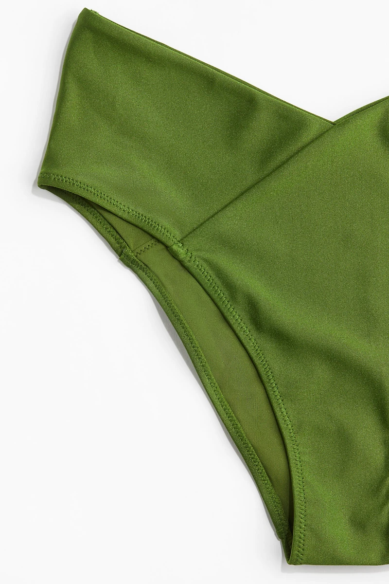 High Rise Cheeky Bikini Bottoms