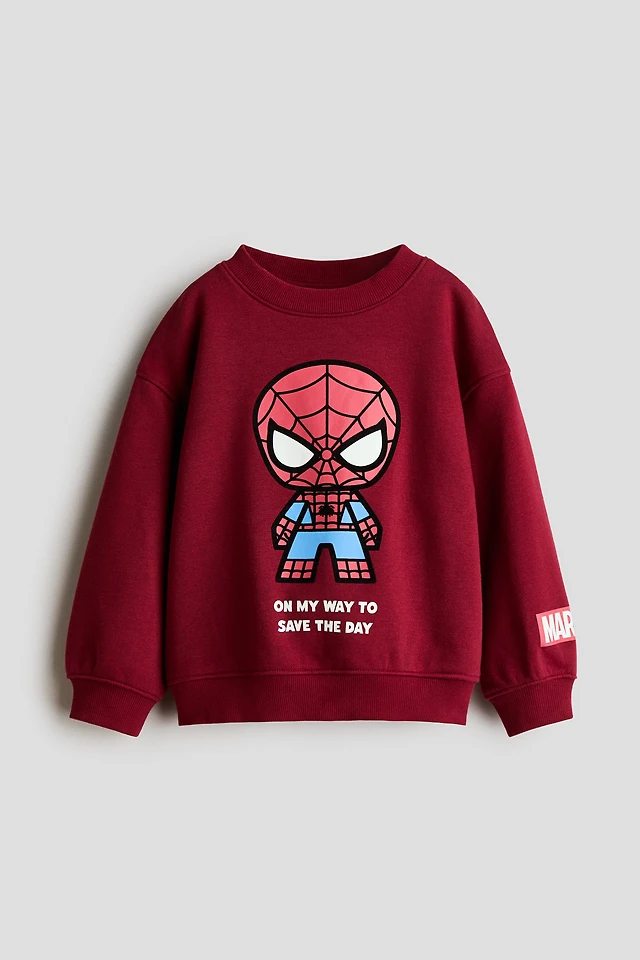 Printed Brushed-Inside Sweatshirt