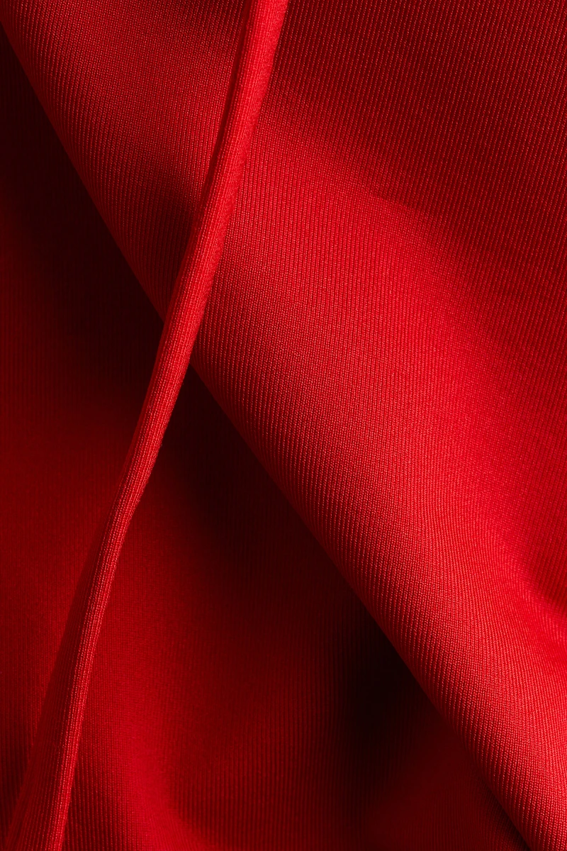 Padded-Cup High-Leg Swimsuit