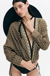 Viscose Wrap Blouse