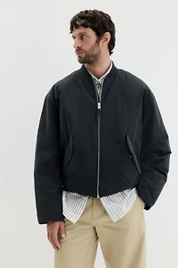 Blouson d'aviateur ample en nylon