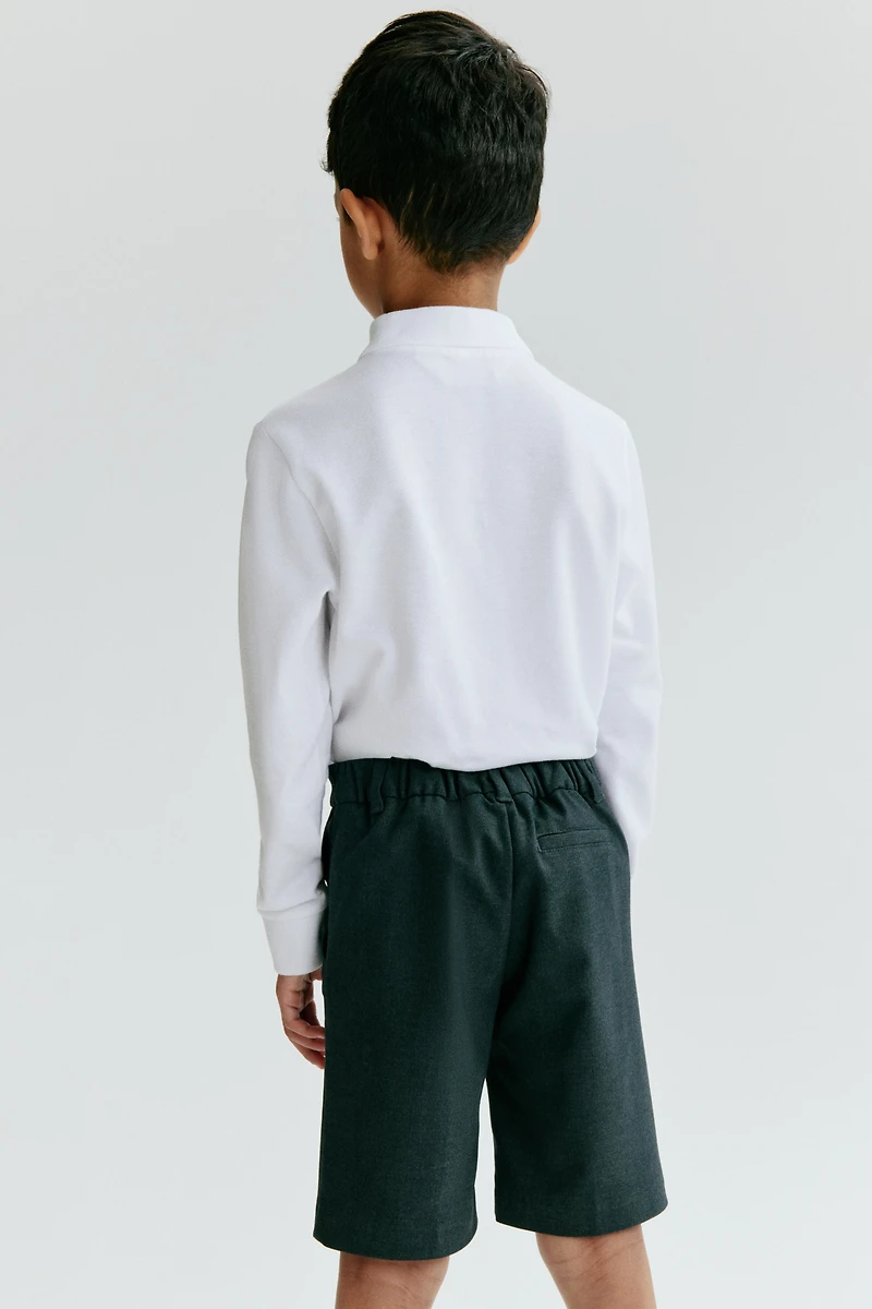 2-pack Long-sleeved Polo Shirts