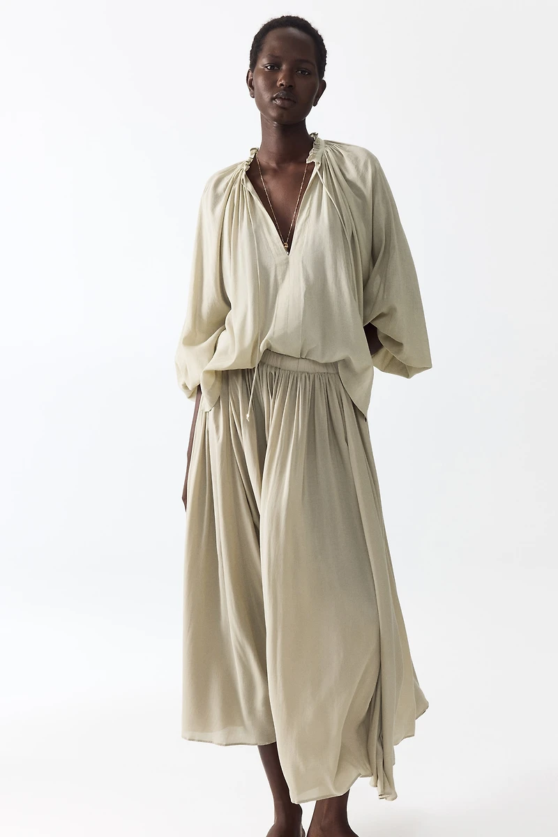 Gathered Modal Skirt