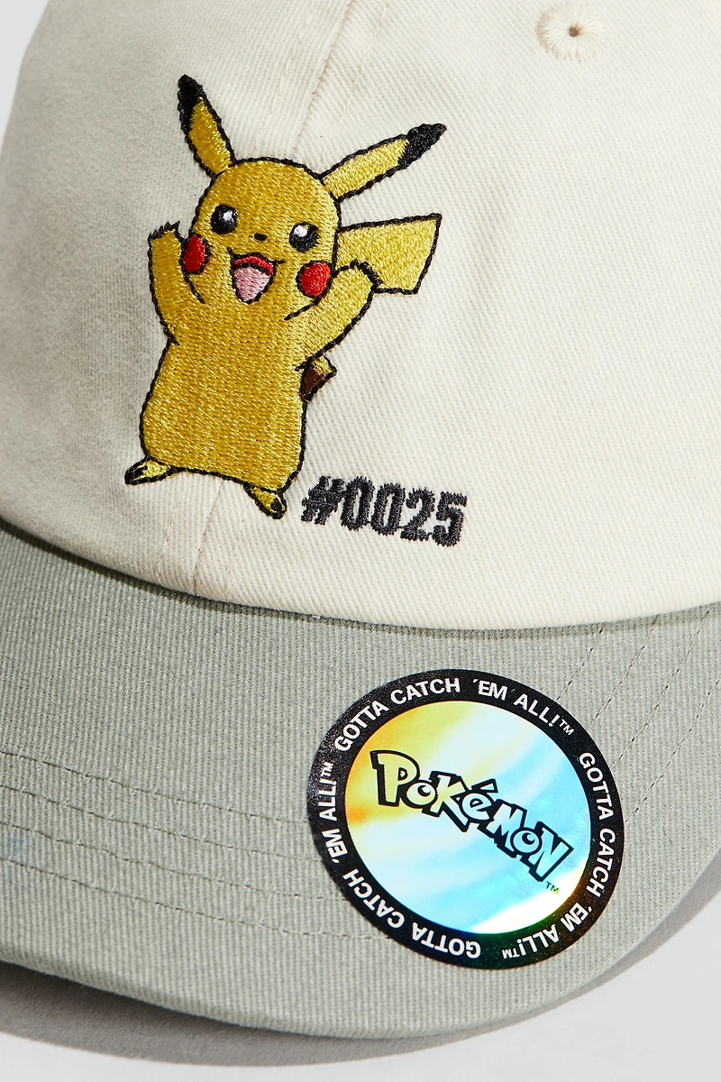 Motif-Detail Cotton Cap
